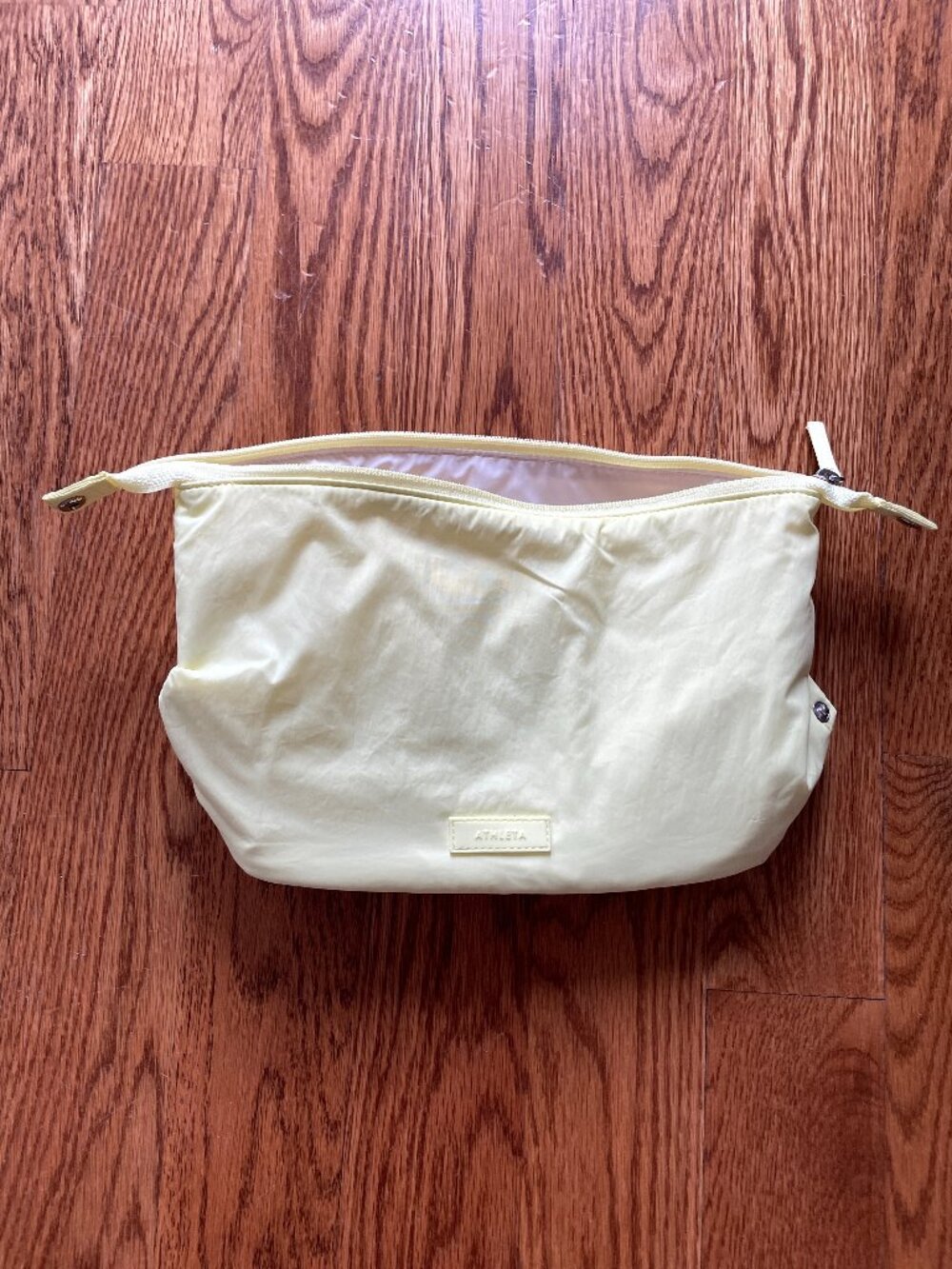 NEW WITHOUT TAGS Athleta All About Large Cosmetic Pouch in Spark (Yellow)